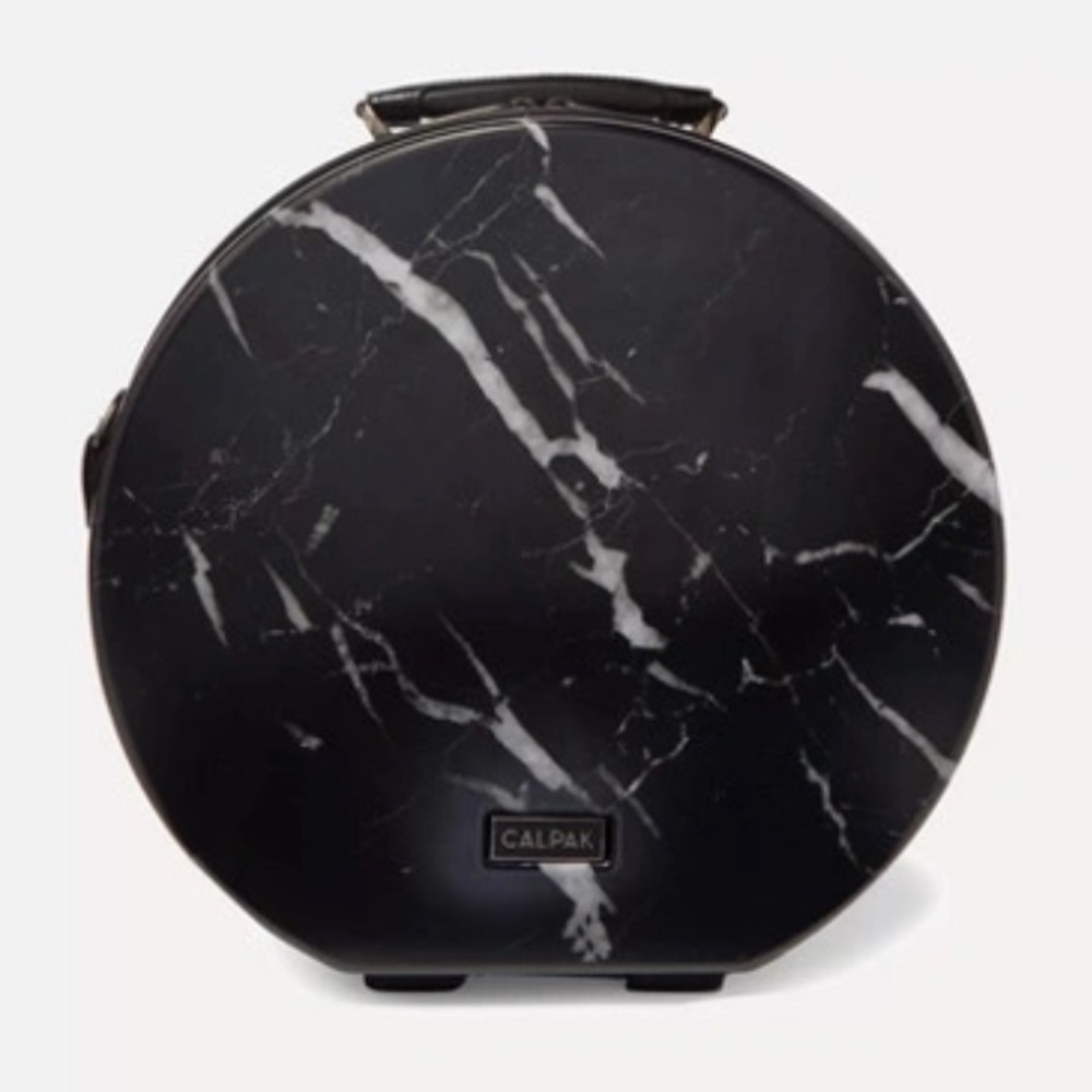 Calpak Hat box black marble 14in small